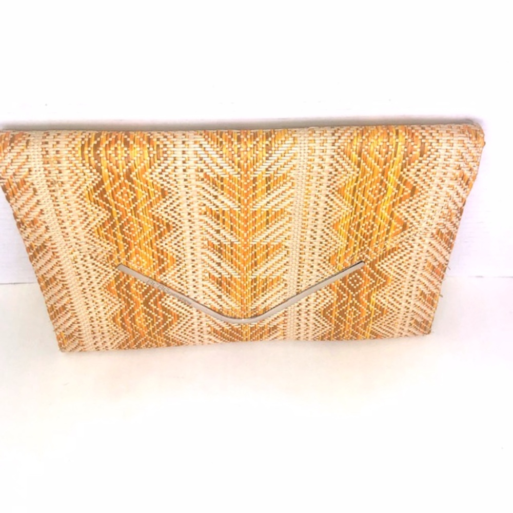BCBGeneration woven envelope clutch
